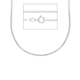 Collier en or blanc 18 carats, env. 6,0 grammes - MVB078BB